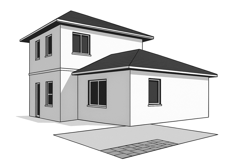 Concrete Slab and Pavers